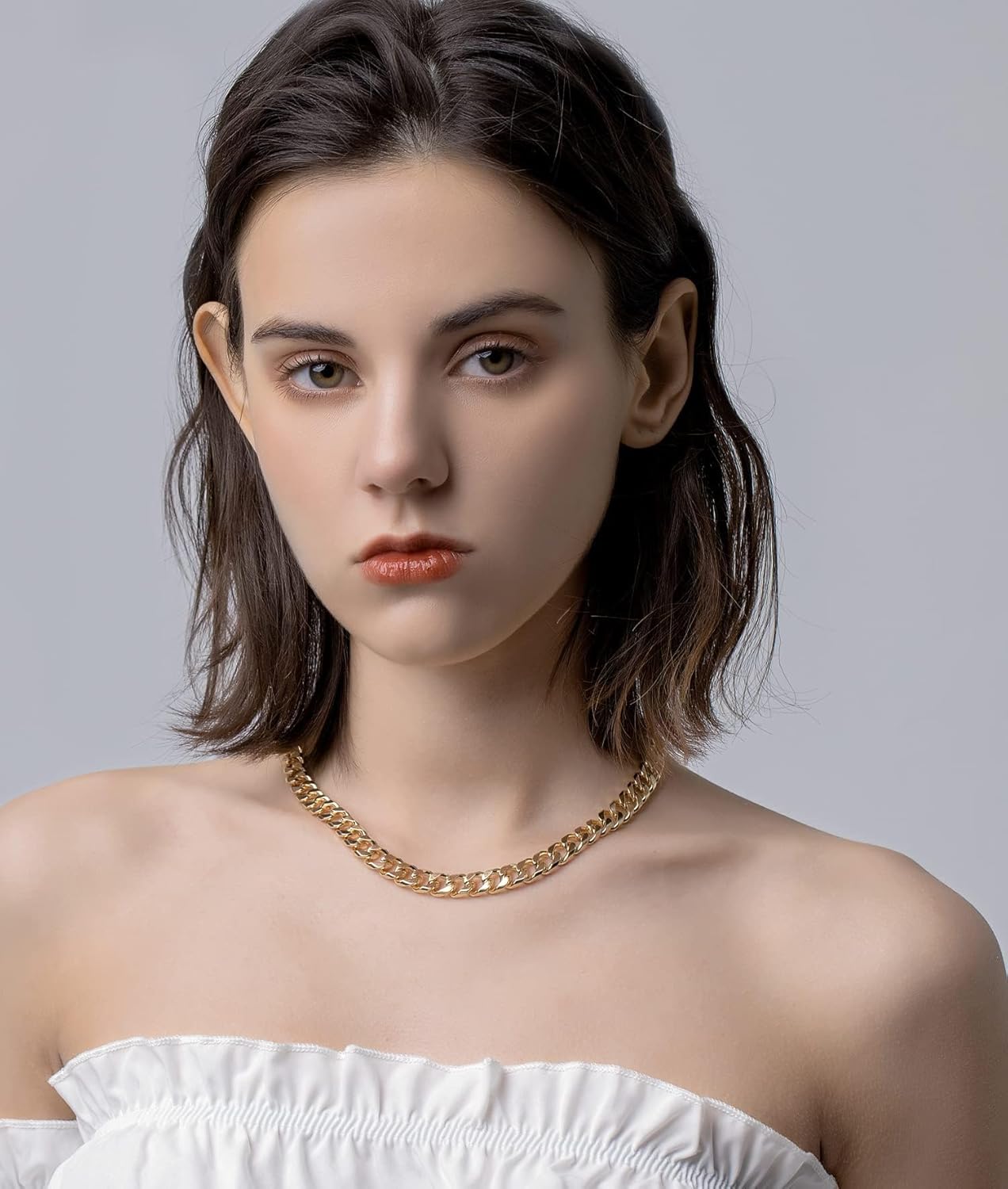 Gold Chain Necklace for Women Snake Chain Herringbone Necklace Gold Choker Necklaces Fashion Necklaces Gift