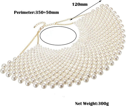 Bib Collar Necklace Chunky Ccb/Crystal/Pearl Resin Beads Chain Choker Statement Necklace Womens Fashion Jewelry Necklace