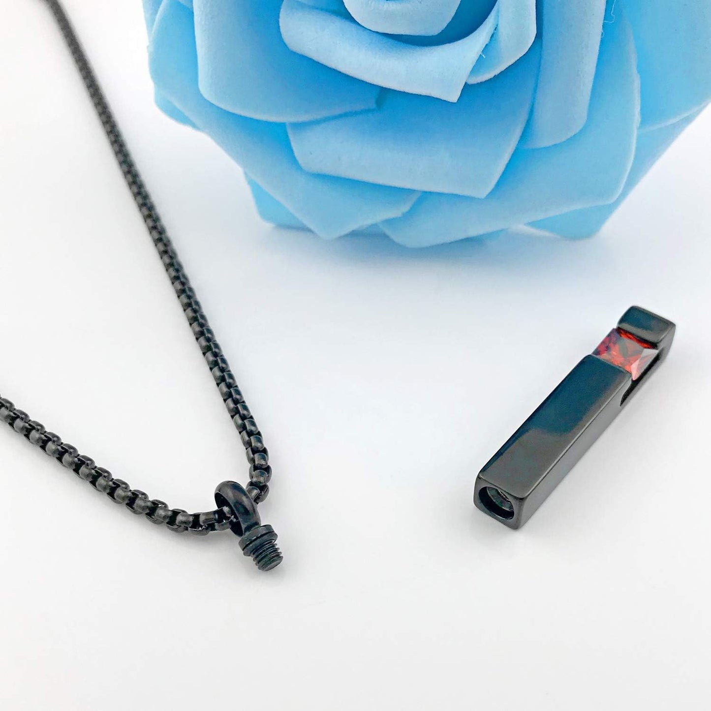Urn Necklaces for Ashes Birthstone Cube Urns for Human Ashes Memorial Cremation Urn Locket Keepsake Ashes Jewelry