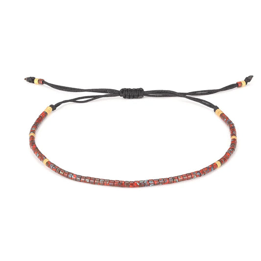 Handmade New Friendship Bracelets Thin Rope Miyuki Beaded Bracelets for Women Men Fashion Charm Jewelry