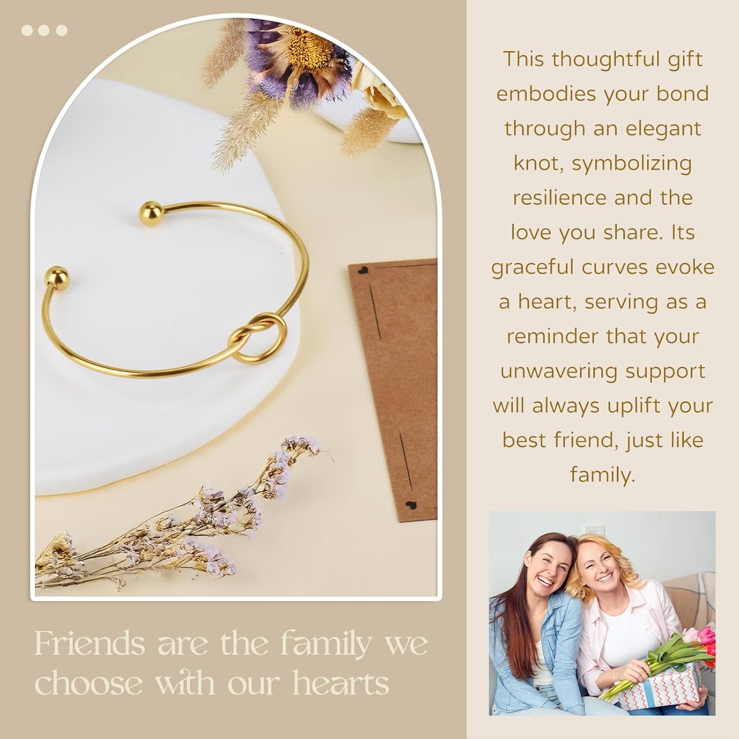 Best Friend Gifts for Women - Forever Love Knot Friendship Bracelets, Friendship