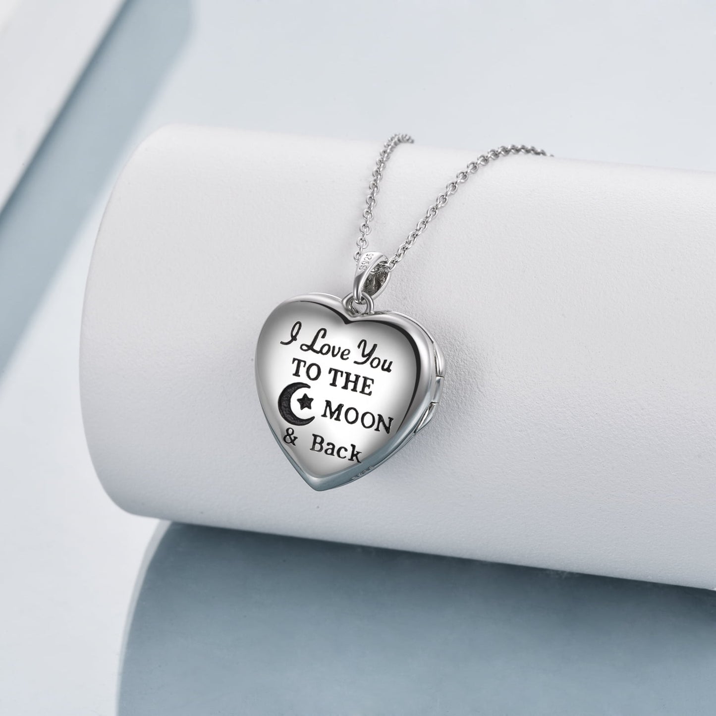 Anniversary Gifts for Women Sterling Silver Heart Cat Lockets Necklace That Holds Pictures Jewelry Birthday Gifts