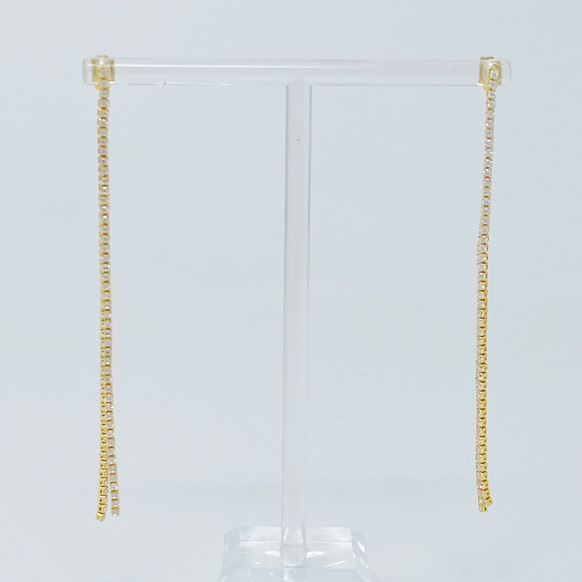 Delicate Shine Back Drop Earrings