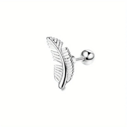 1Pc Cartilage Stainless Steel Piercing Jewelry 16G Earring Stud for Women Men Stylish Piercing Jewelry