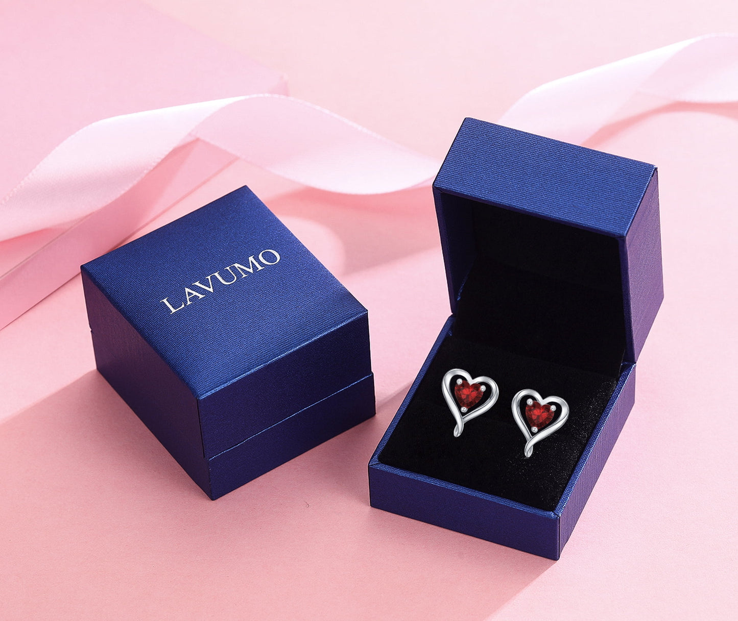 Heart Earrings for Women Sterling Silver 925 ,5A Cubic Zircon Jewelry Festival Gift for Her