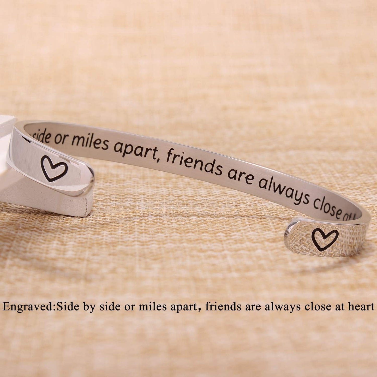 Inspirational Cuff Bracelet Bangle for Women Teen Girls - Birthday Jewelry Quotes - Friend Gift for Her Mom