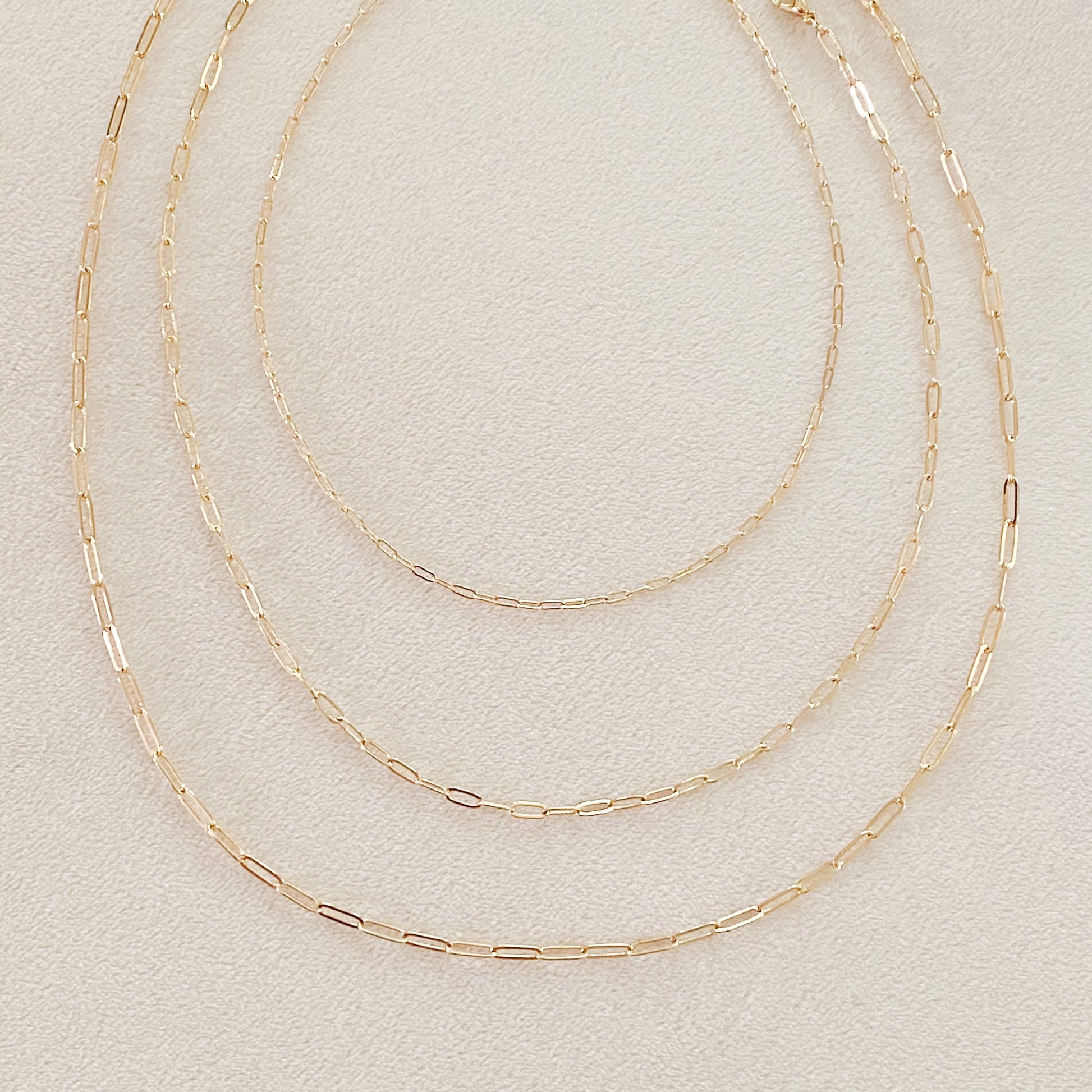 Triple the Fun Chain Link Necklace