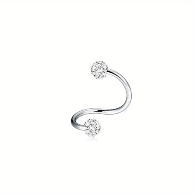 1Pc Cartilage Stainless Steel Piercing Jewelry 16G Earring Stud for Women Men Stylish Piercing Jewelry