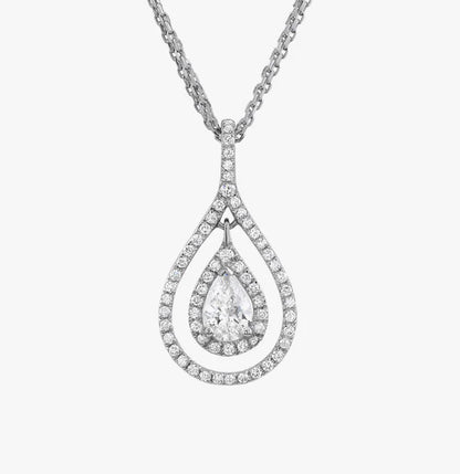 Casual Thomas Diamond Pendant White Gold