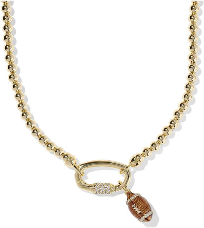 Kendra Scott Football Metal Strand Necklace