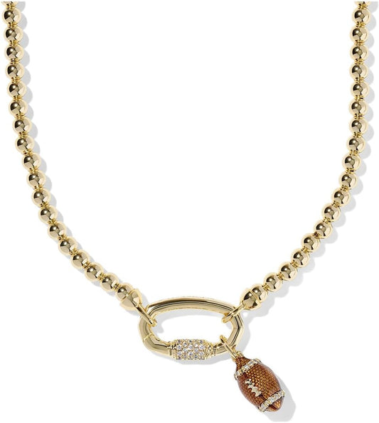 Kendra Scott Football Metal Strand Necklace