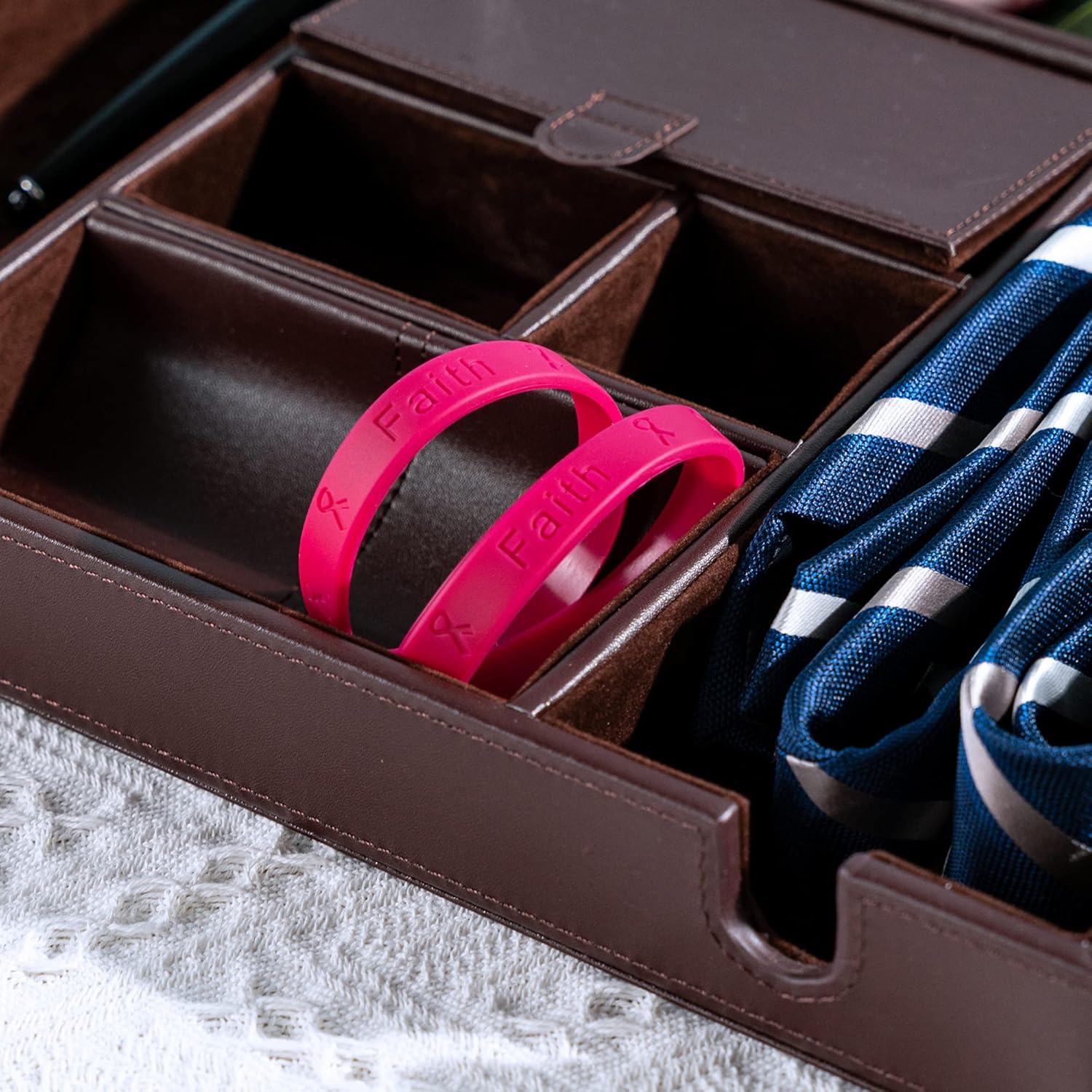 50 Pack Burgundy Awareness Bracelets – Burgundy Ribbon Cancer Awareness Silicone Bracelets for Adults