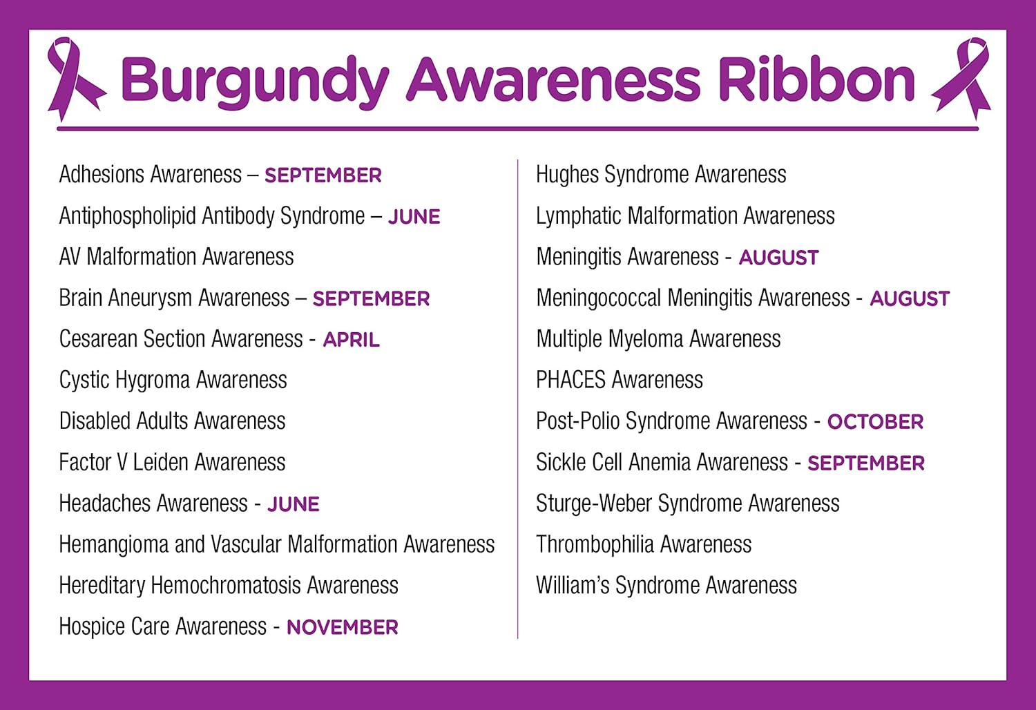50 Pack Burgundy Awareness Bracelets – Burgundy Ribbon Cancer Awareness Silicone Bracelets for Adults