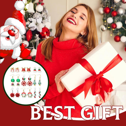 Christmas Earrings for Women Trendy Christmas Tree Snowflake Santa Candy Cane Earrings for Winter Stocking Stuffers Holiday Earrings Gifts Jewelry