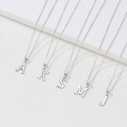S925 Sterling Silver Initial Necklaces for Women, Dainty Hypoallergenic Initial Necklace Letter Initial Pendant S925 Sterling Silver Initial Necklace for Women Jewelry Gifts