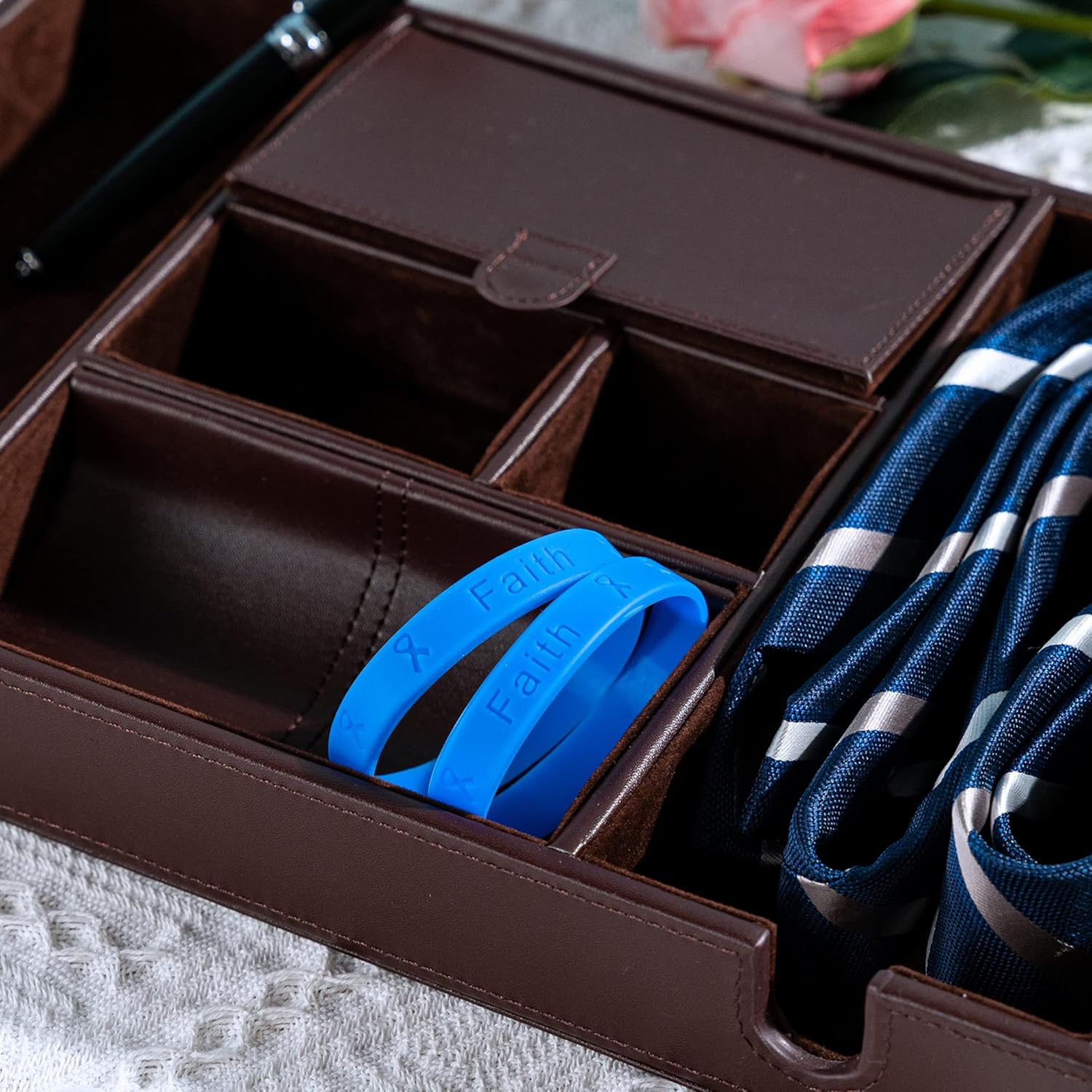 | Periwinkle Esophageal Cancer Awareness Bracelet – Periwinkle Ribbon Cancer Awareness Silicone Bracelet for Adults