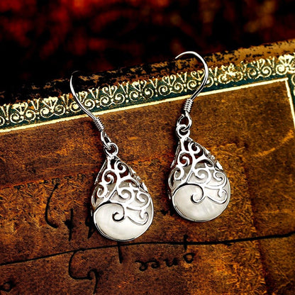 "Wishing Tree" 925 Sterling Silver Filigree Drop Dangle Earrings for Women