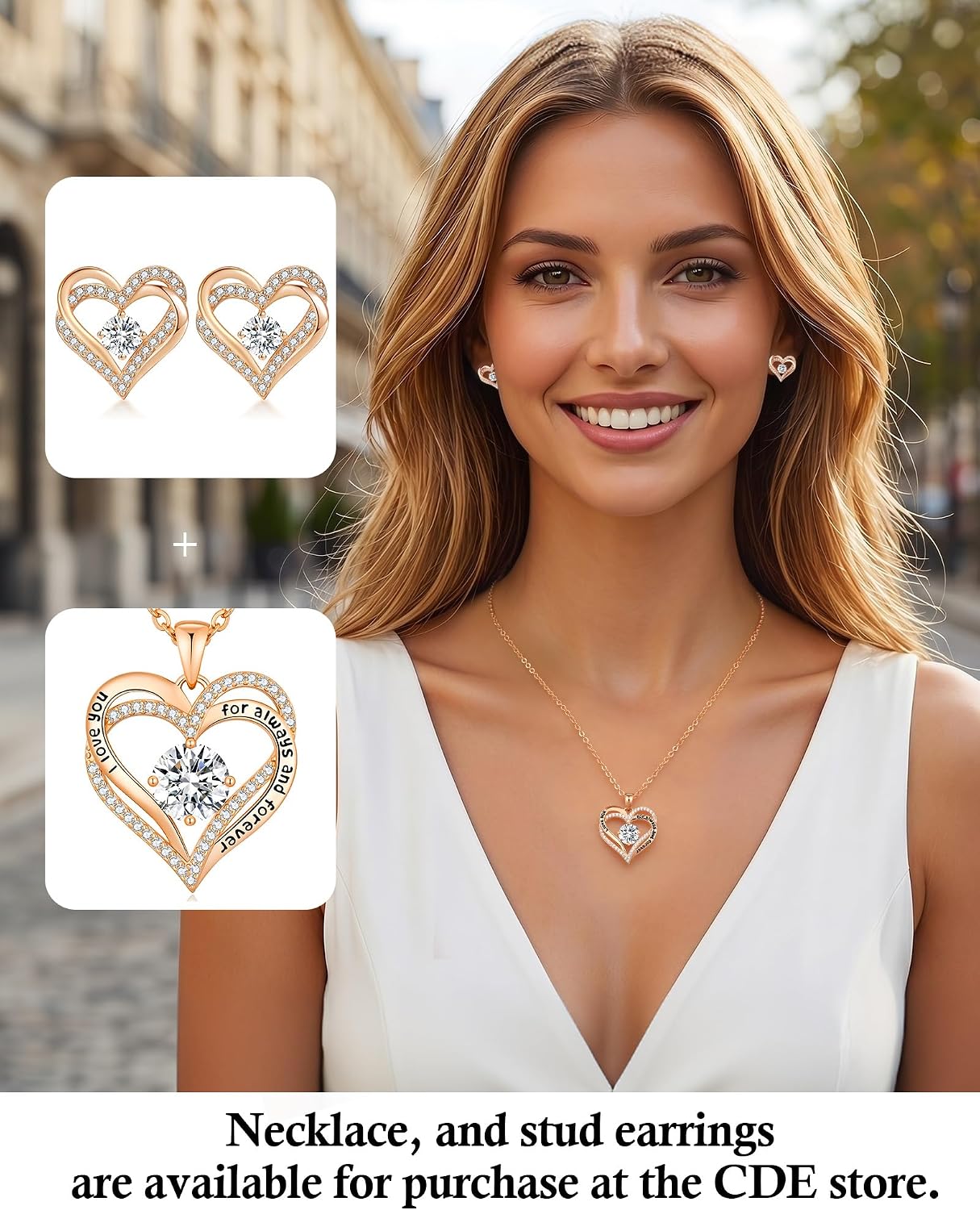 Forever Love Heart Stud Earrings for Women, 925 Sterling Silver Birthstone Heart Stud Earrings Mother'S Day Gift Anniversary Birthday Jewelry Gifts for Women Wife Her