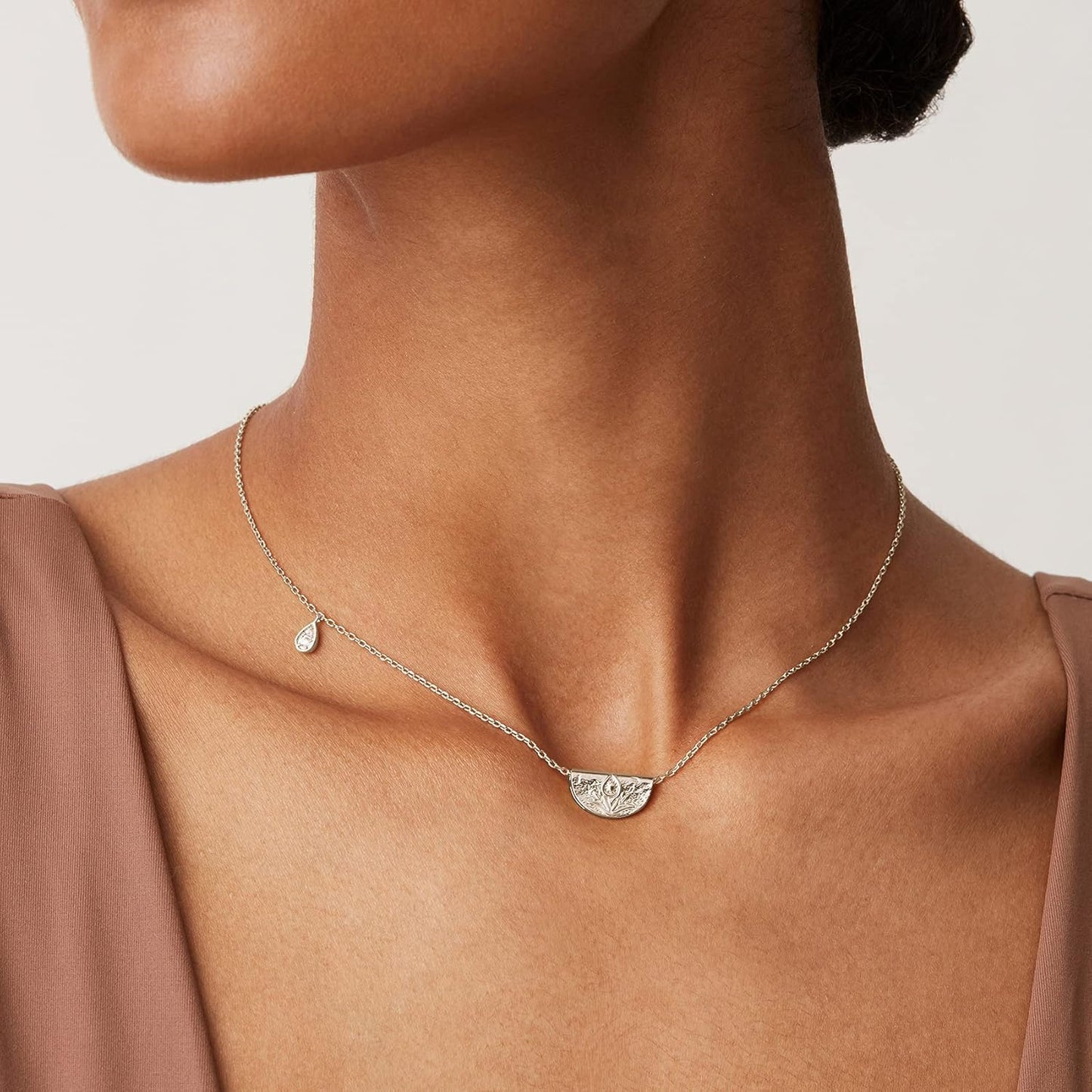 14K Gold Plated Engraved Coin Pendant Necklaces for Women | Byzantine Coin Pendants | Bohemian Necklace