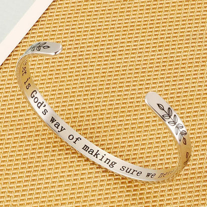 Bracelets for Women Girls, Mantra Bracelet Funny Inspirational Jewelry Gifts for Best Friend, Mom, Daughter, Son, Sister, Niece Birthday Mothers Day Present Come Gift Box