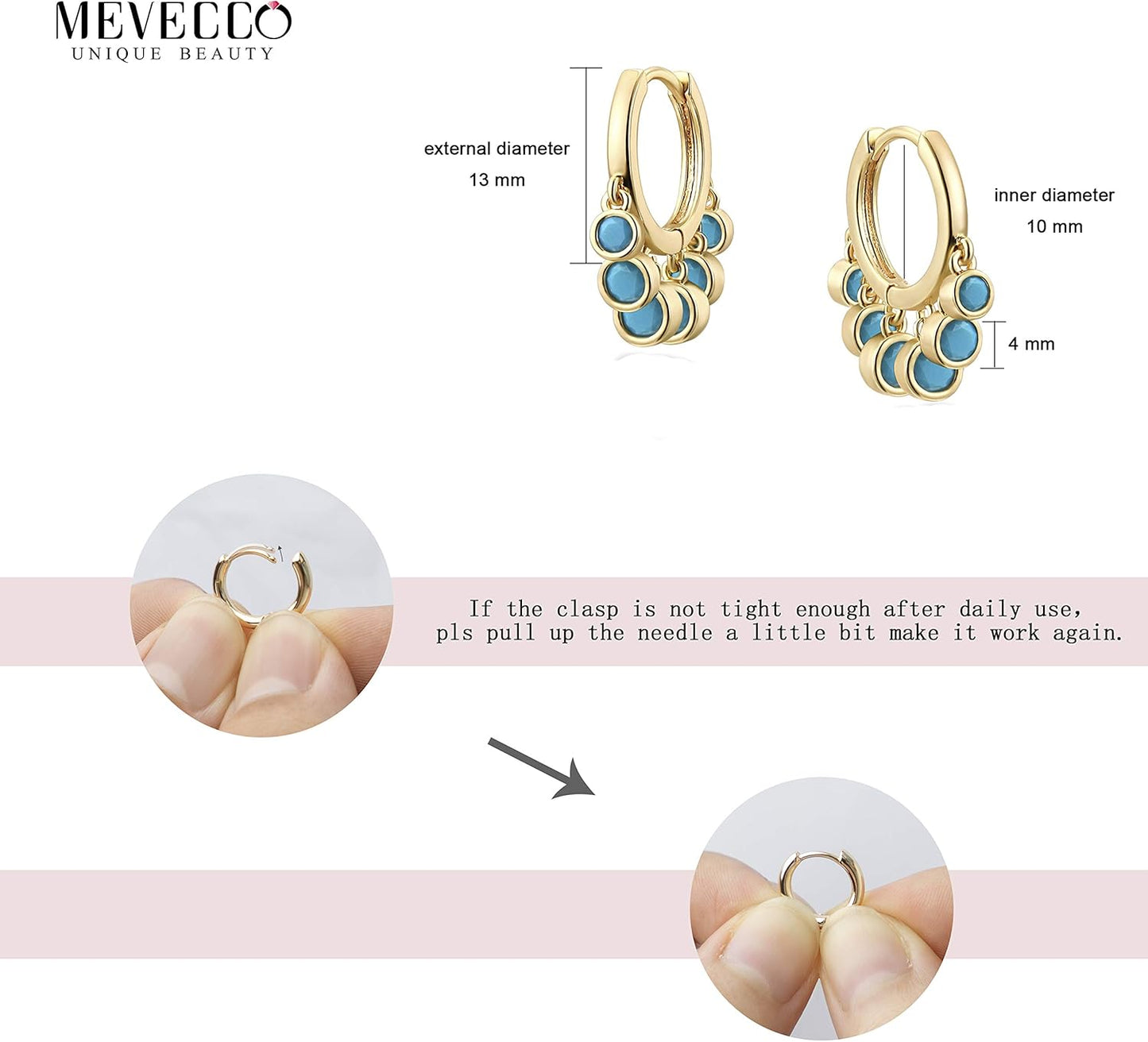 Gold Tassel Huggie Hoop Earrings 18K Gold Plated Dainty Small Star Disc Cross Turquoise CZ Tassel Dangle Drop Huggy Sleeper Earrings for Women for Her