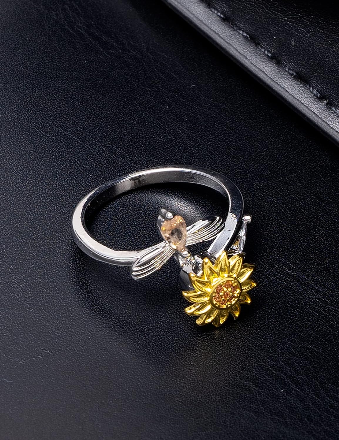 Rotatable Anxiety & Fidget Spinner Ring