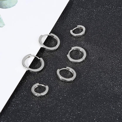 3 Pairs Small Hoop Earrings Set for Women, 14K Gold Plated Huggie Hoop Earrings for Men, Tiny Cartilage Hypoallergenic Earring Set