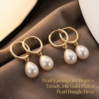 Gold Huggie Small Hoop Earrings 18K Gold Plated Crystal Drop Dangle Earrings for Women