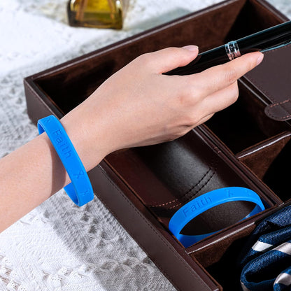 | Periwinkle Esophageal Cancer Awareness Bracelet – Periwinkle Ribbon Cancer Awareness Silicone Bracelet for Adults
