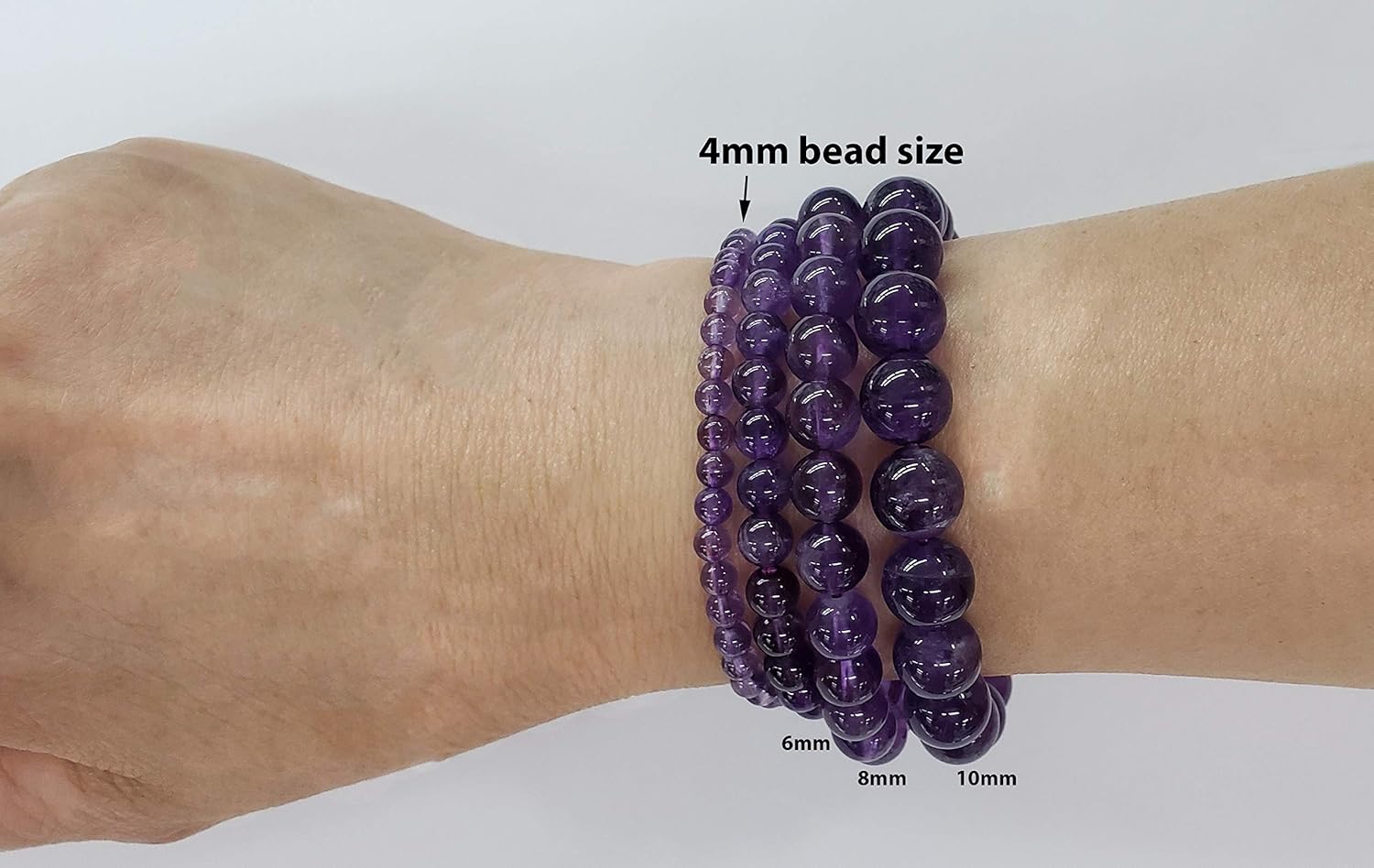 4Mm Smooth round Tiger'S Eye Stretch Bracelets in Various Lengths (6.5, 7, 7.5, 8 Inches) for Women, Men or Friend, Stackable Protection Stone Bracelet Perfect for Everyday Wear W