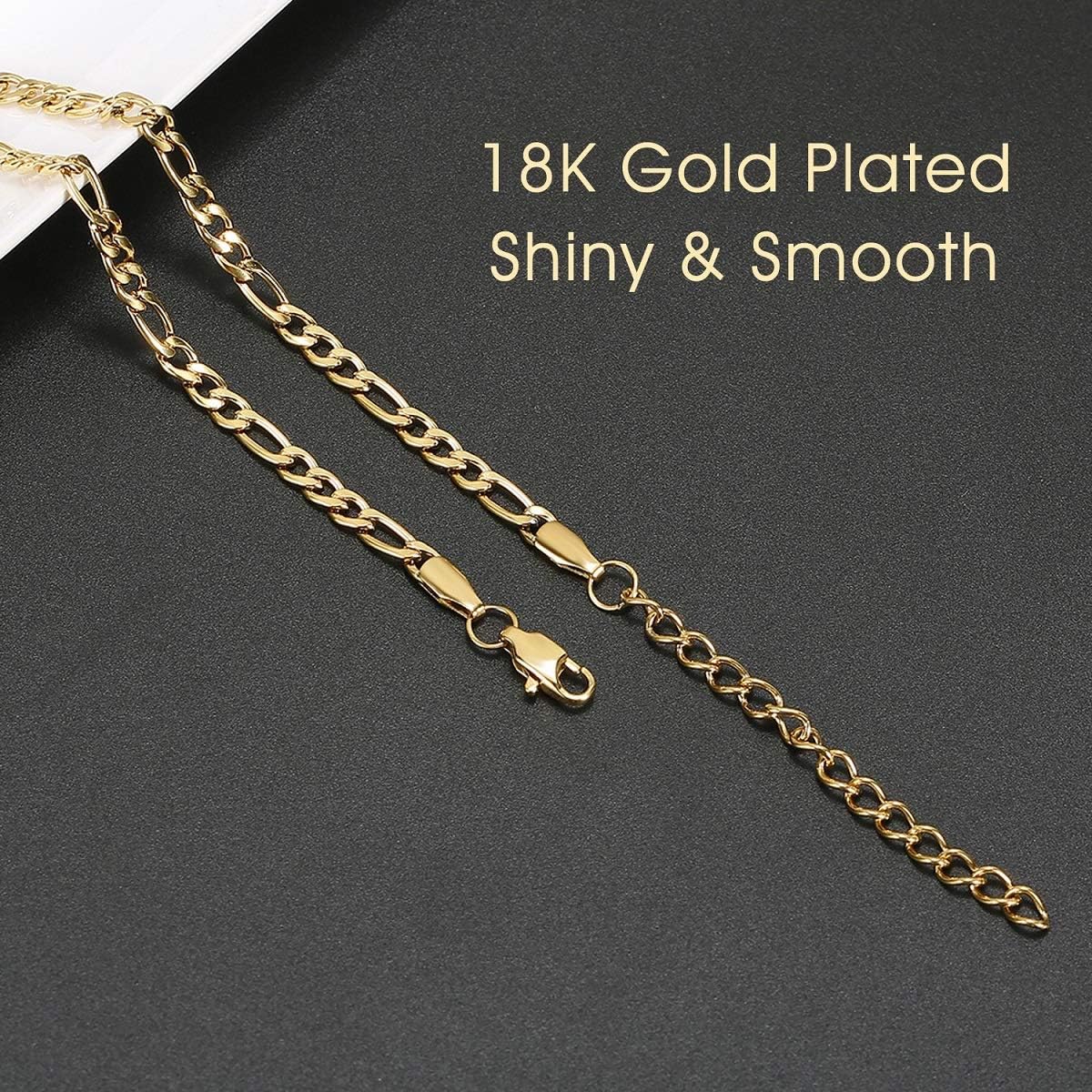 Ankle Bracelets for Women - Initial Butterfly Anklet for Women Stainless Steel Figaro Chain Summer Beach Waterproof Foot Jewelry Gifts, Gold/Silver