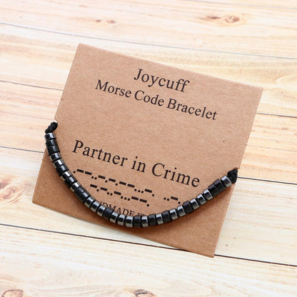 Inspirational 𝗠𝗼𝗿𝘀𝗲 𝗖𝗼𝗱𝗲 𝗕𝗿𝗮𝗰𝗲𝗹𝗲𝘁𝘀 𝗳𝗼𝗿 𝗪𝗼𝗺𝗲𝗻 Men Secret Message Obsidian Beads 𝗛𝗮𝗻𝗱𝗺𝗮𝗱𝗲 Woven Jewelry 𝗕𝗶𝗿𝘁𝗵𝗱𝗮𝘆 Gifts for Her