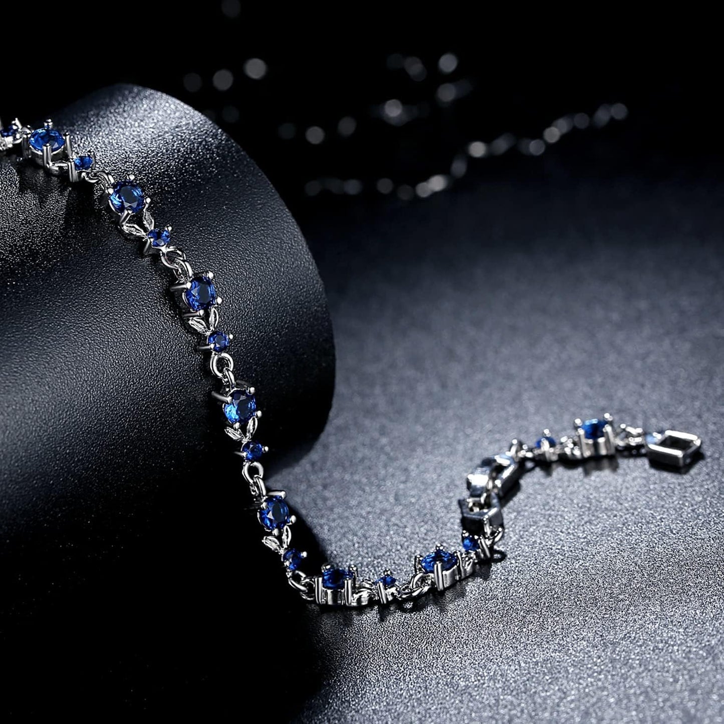 White Gold Plated 3Mm CZ Classic Tennis Wedding Bracelets for Brides Cubic Zirconia| White Gold Bracelets for Women | Size 6.5-8 Inch