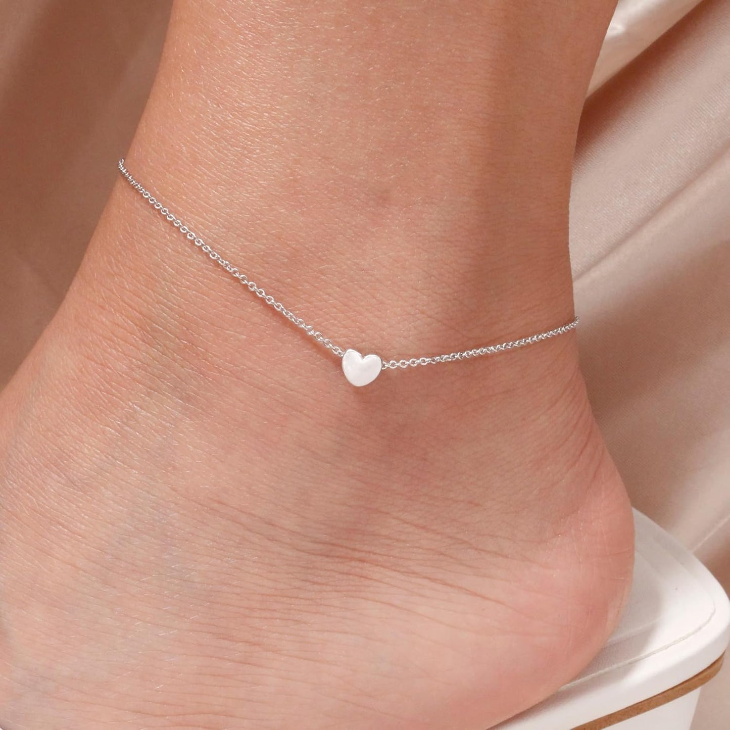 12Pcs Summer Beach Anklets for Women Waterproof Gold Silver Chain Ankle Bracelets Cute Women'S Foot Anklet Set 7.9-10.5 Inch Adjustable