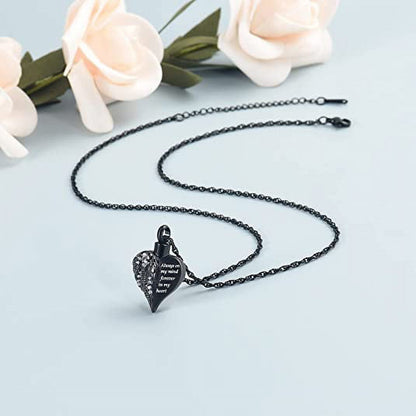 Pendant Black Necklaces, Stainless Steel, 0.83”L*1.1”H Inch, 14.7G
