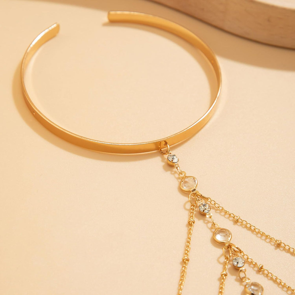 Gold Arm Cuff Upper Arm Jewelry Chunky Cuff Tassel Bracelet for Women Greek Goddess Halloween Costume Accessories 2025