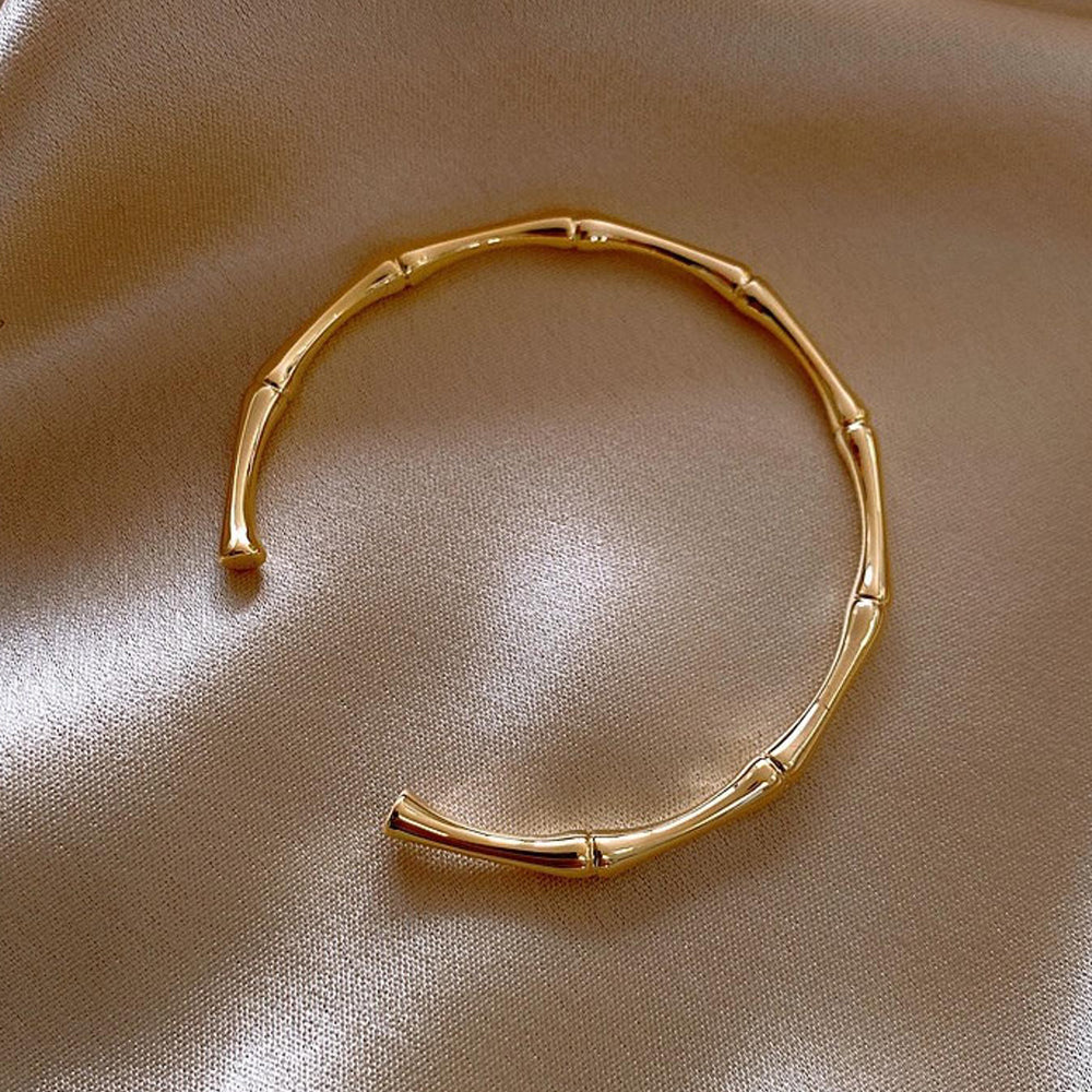 Cuff Bamboo Bangle Stackable Bracelets