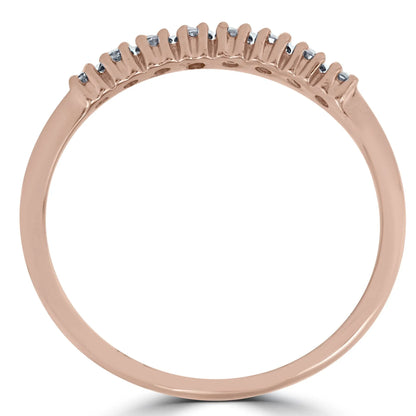 Pompeii Diamond Wedding Ring 14K Rose Gold (G-H,I1)