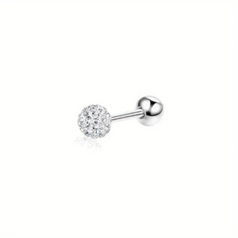 1Pc Cartilage Stainless Steel Piercing Jewelry 16G Earring Stud for Women Men Stylish Piercing Jewelry