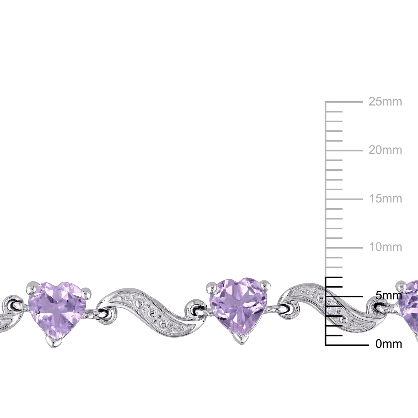 Women'S Amethyst Sterling Silver Tennis Bracelet