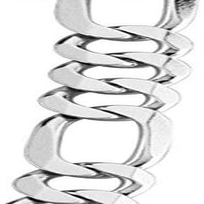 Italian 925 Sterling Silver 7Mm Solid Diamond-Cut Figaro Link Chain Necklace for Men, Made in Italy