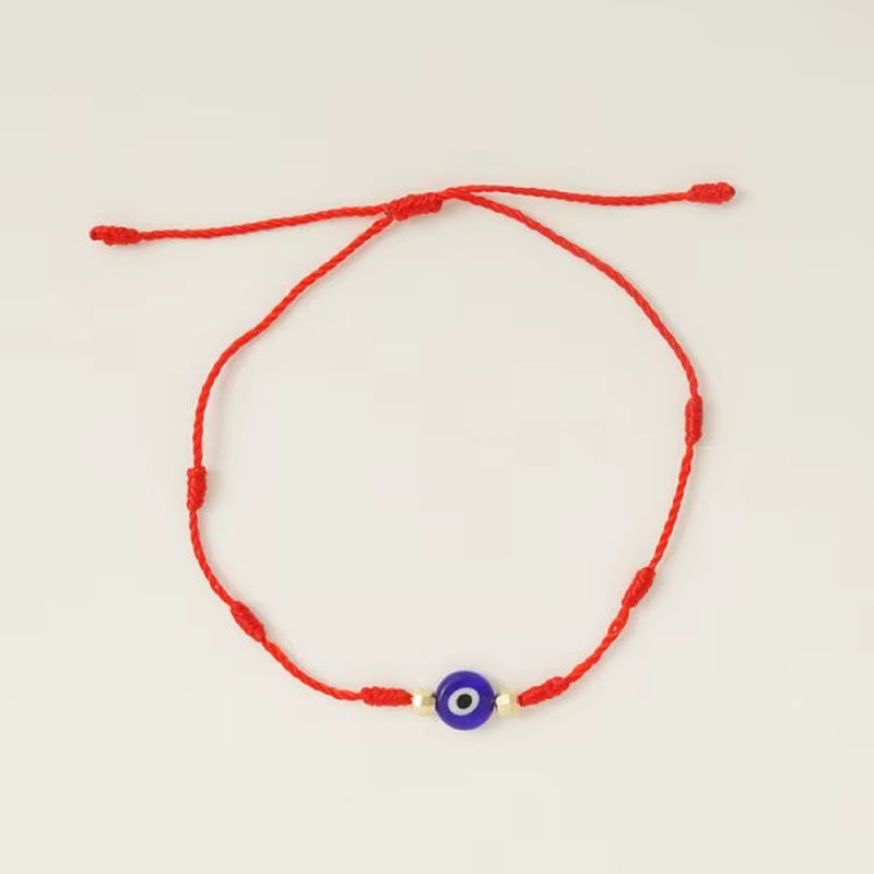 Turkish Lucky Evil Eye Bracelets Blue Evil Eye Bead Bracelet Men Women Handmade Lucky Jewelry Charm Bracelet Female Dropshipping