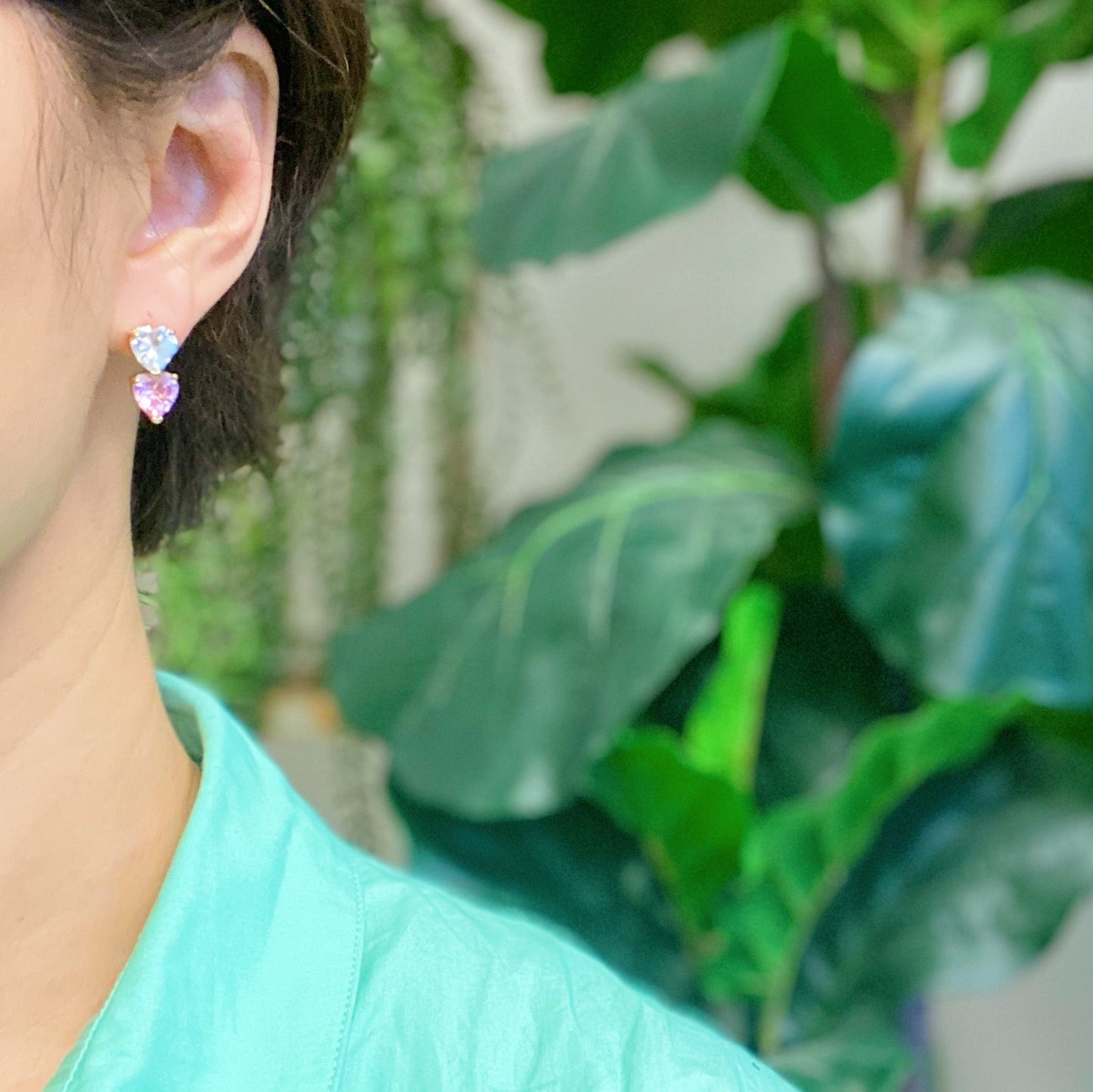 Two Colors of Love Earrings