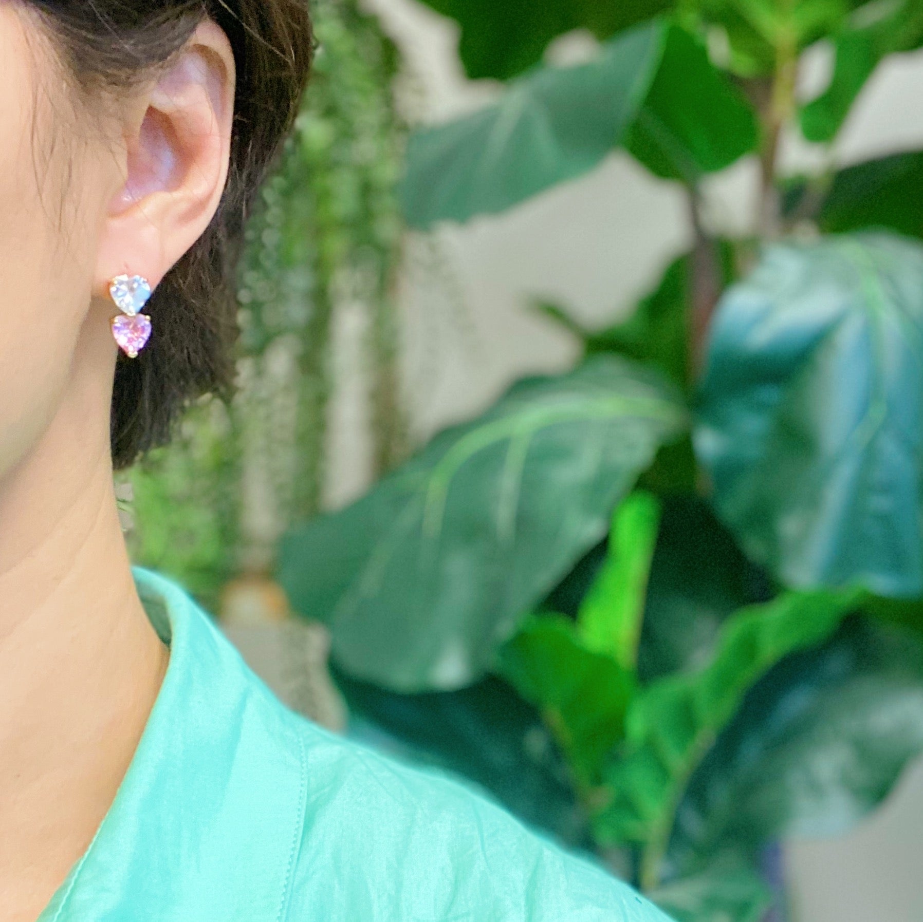 Two Colors of Love Earrings