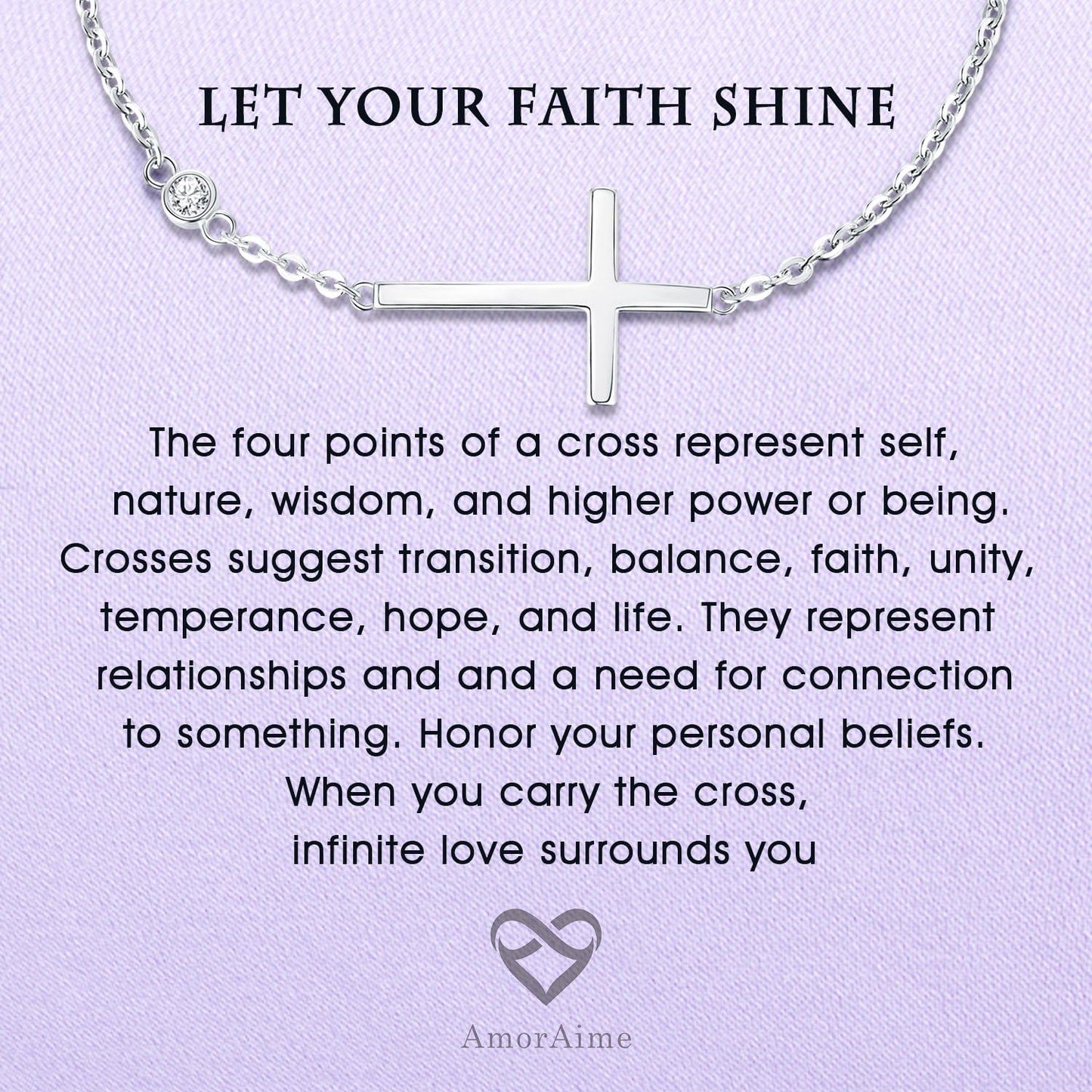 925 Sterling Silver Cross Bracelet for Women Christian Faith Bracelet 14K Gold Plated Bracelets Believe CZ Adjustable for Easter or Holiday