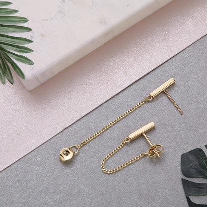 Chain Earrings for Women Dangle Earrings for Women Gold Plated Earrings for Women Sterling Silver Gold Stud Earrings for Women