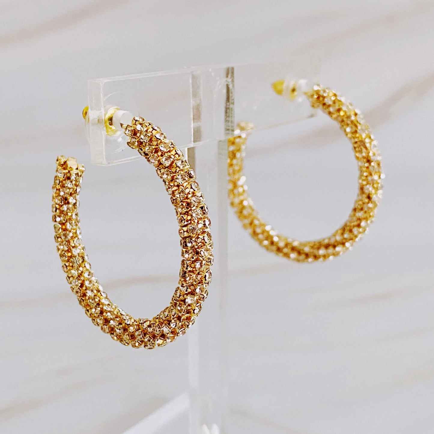 Wrapped in Shine Hoop Earrings