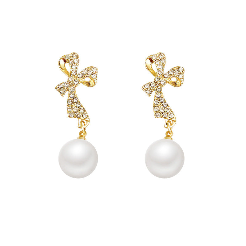 INS Butterfly Earrings with Rhinestones Fashion Temperament Jewelry