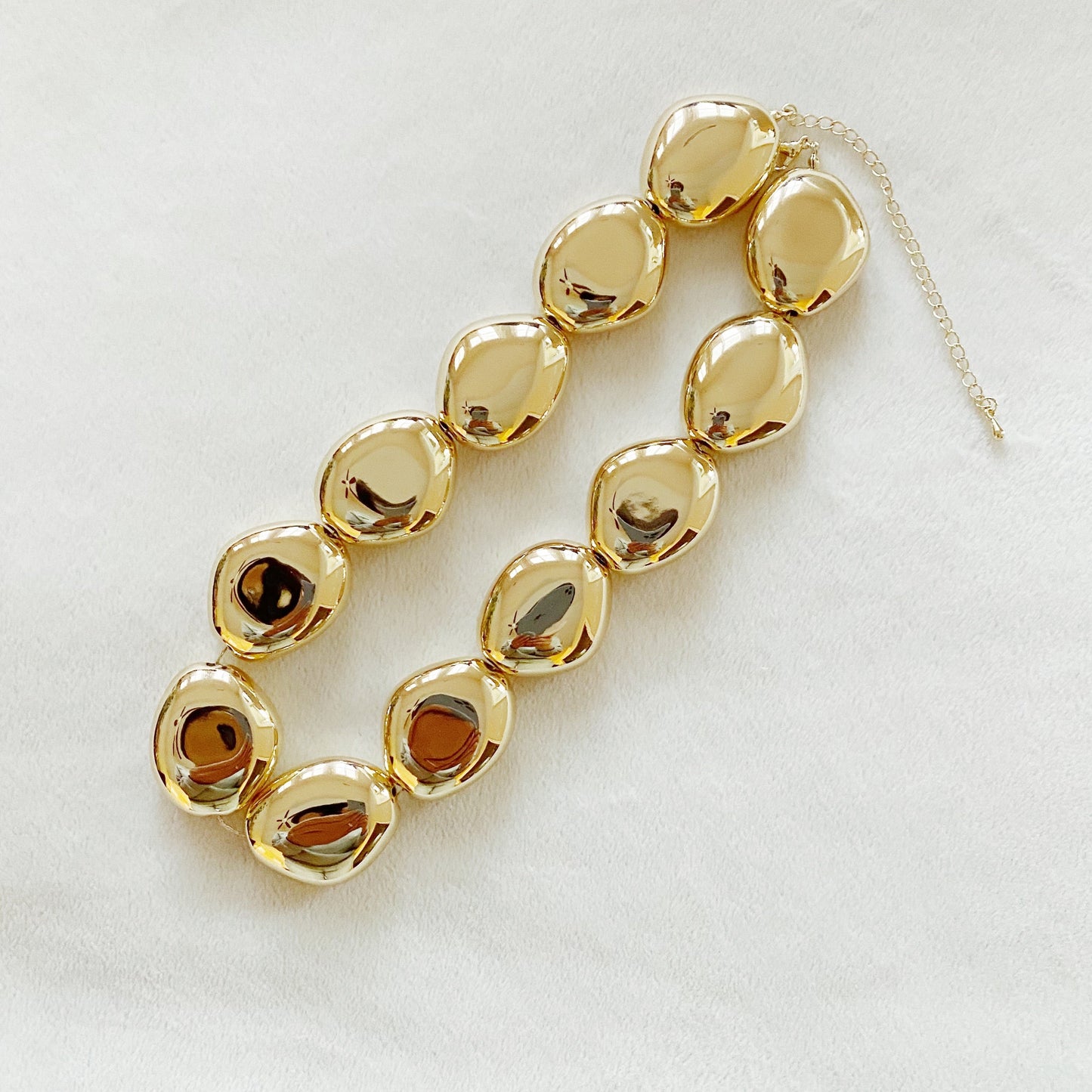 Golden Nugget Statement Necklace