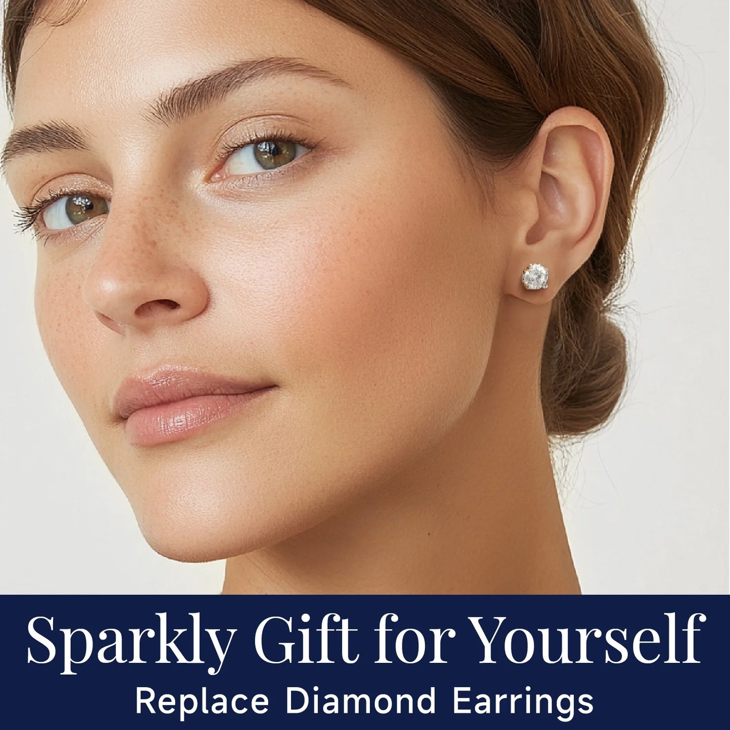 Moissanite Studs Earrings, 2CT D Color VVS1 Sparkly Lab Created Diamond Earrings S925 Sterling Silver,Gifts for Women
